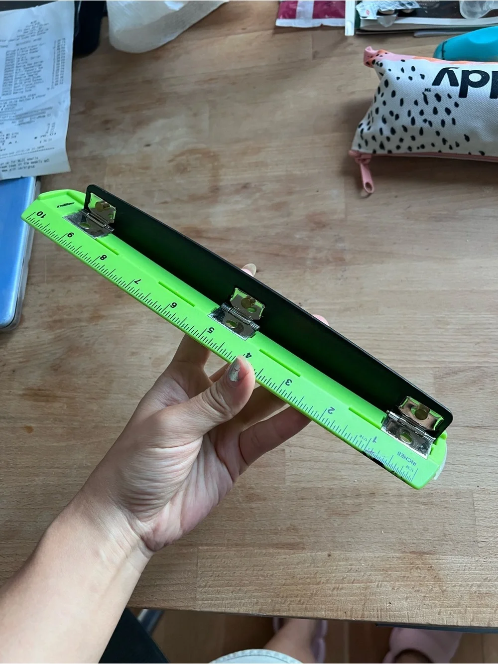 Plastic 3-Hole Puncher